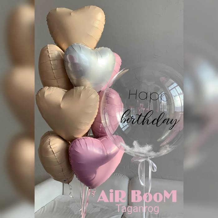 композиция из шаров на 14 февраля