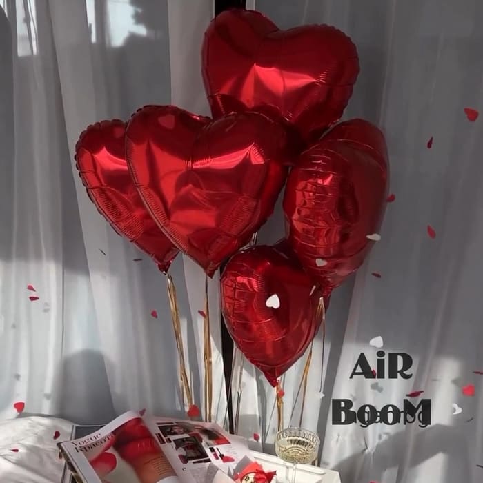 композиция из шаров на 14 февраля