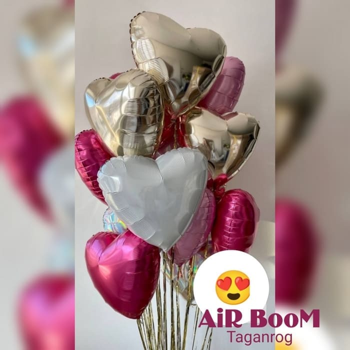 композиция из шаров на 14 февраля