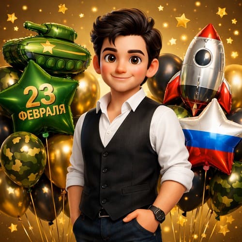шары на 23 февраля
